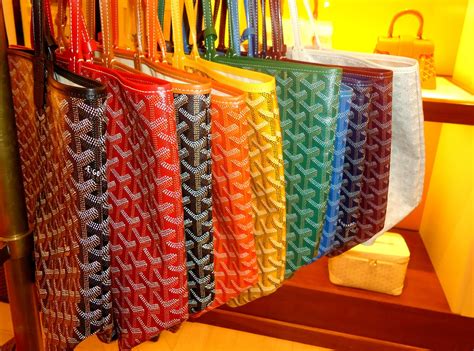 goyard tote colors 2024|most popular goyard bag colors.